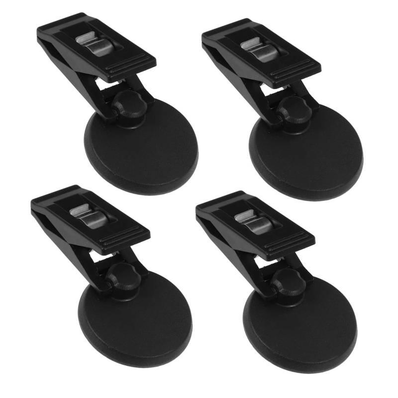 JECOMPRIS 4 Stück Auto Montierter Clip Auto Paste Klemme Autoclip Autovorhangklemme Autos Autos Sonnenblende Auto Speicherclip Einfügen Black von JECOMPRIS