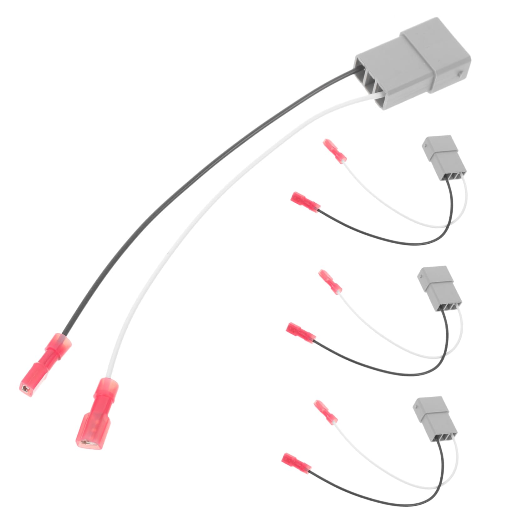 JECOMPRIS 4 Stück Lautsprecher Kabelbaum Set Lautsprecher Ersatzkabelbaum Mit Adapter Für Autoradio Inklusive Kabelclips Zur Optimalen Kabelorganisation Und Verlängerungskabel Für von JECOMPRIS