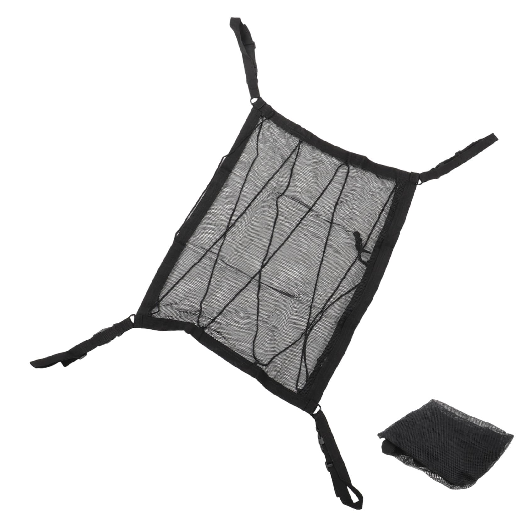 JECOMPRIS Auto-Organizer car roof Bag gepäckträger Tasche Autotür Aufbewahrungstasche gepäckträgertaschen Autodachzelt Autozelte für Camping-SUV Auto-Deckennetztasche Autonetz Vlies Black von JECOMPRIS