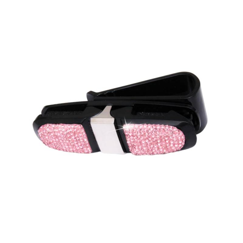 JECOMPRIS Brillengestell hartes sonnenbrillenetui Auto Diffusor Gürtel Autos Schwimmendes Umhängeband für Sonnenbrillen Liner Kette Sonnenbrillen-Clips rotierendes Gestell Auto Zubehör Rosa von JECOMPRIS