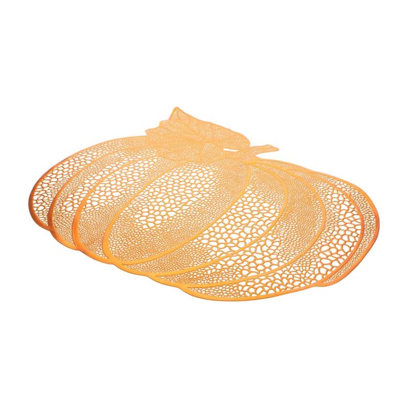 JECOMPRIS Kreative Tischsets esszimmer Kaffee Untersetzer Becherhalter Untersetzer Kochgeschirrschutz fallendes Geschirr Tischdecken Boho-Körbe Bauernhaus-Untersetzer PVC Orange von JECOMPRIS