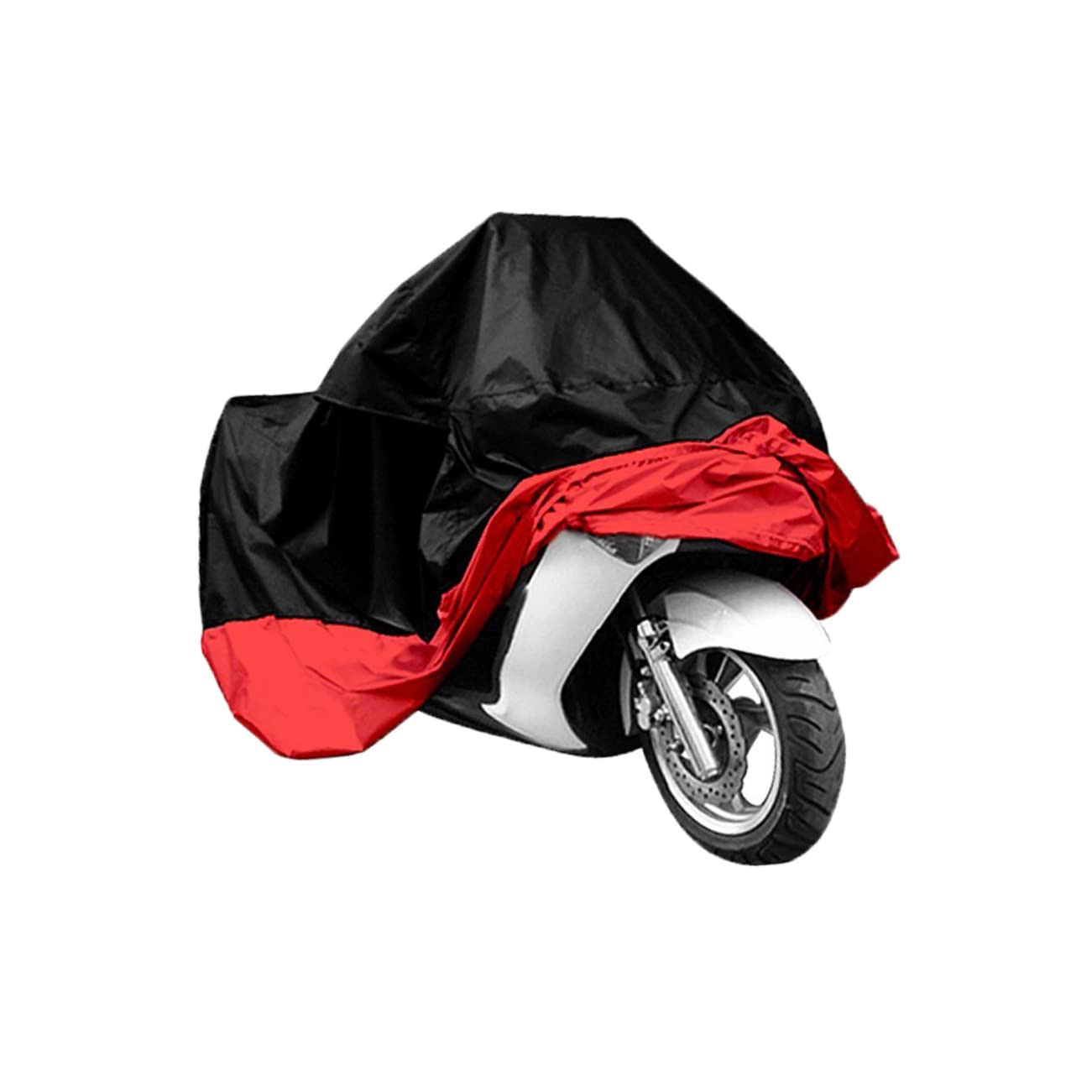 JECOMPRIS Regenschutz Motorradabdeckung Motorradalarm Motorradzubehör Sitzbezug Für Roller Outdoor-fahrradabdeckung Wasserdicht Undurchlässiger para Rot von JECOMPRIS