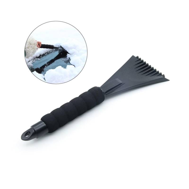 JECOMPRIS Schnee Eiskratzer windshield ice scraper auto schneekratzer Auto Schneeschaber auto entfroster Auto Schneefeger Auto Schneeräumer Schnee Eisentfernung Schnee-Eis-Entferner Black von JECOMPRIS