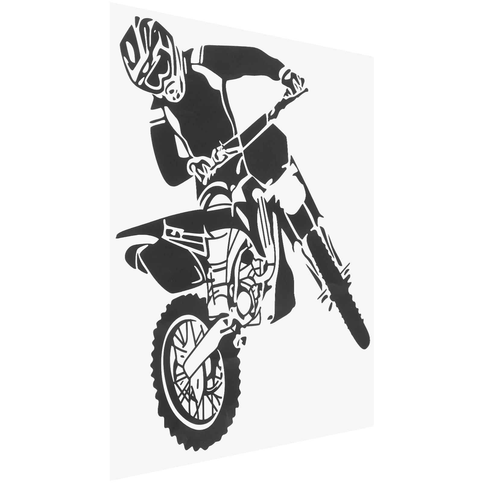 JECOMPRIS -Wandaufkleber Autoaufkleber Motorradhandschuhe handhaben Zubehör Pfote wandsticker Schlafzimmer wandtattoos für Schlafzimmer Türaufkleber Schlafzimmerdekoration PVC Black von JECOMPRIS