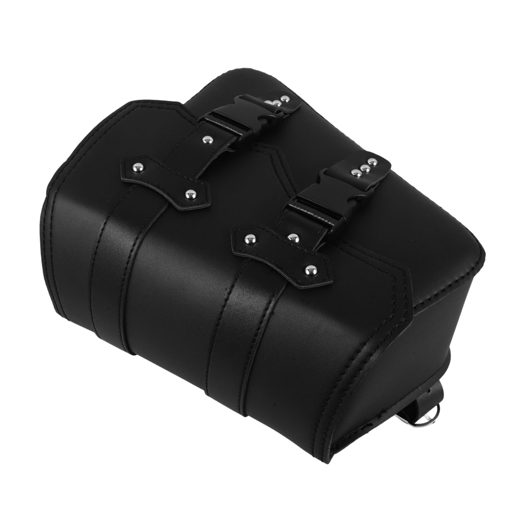 JECOMPRIS -Werkzeugtasche Motorradhelm Satteltasche Riementasche Roller Motorradtasche Motorradlagerung Werkzeugtasche seitliche Aufbewahrungstasche für Motorräder Pu Black von JECOMPRIS