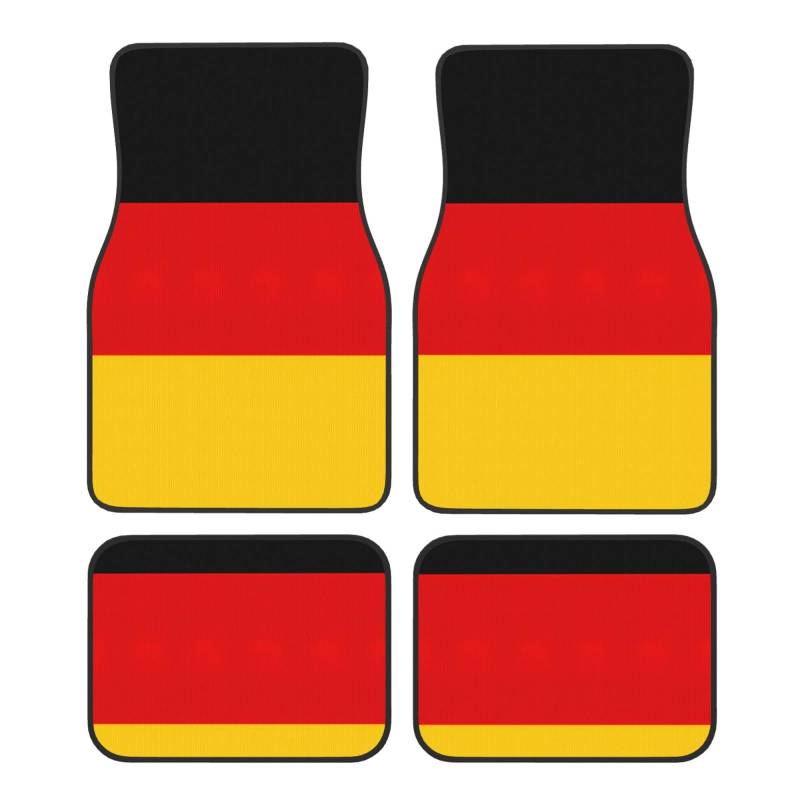 Teppichmatten-Set mit deutscher Flagge, Premium-Qualität, für Autos, Autozubehör von JEJEA