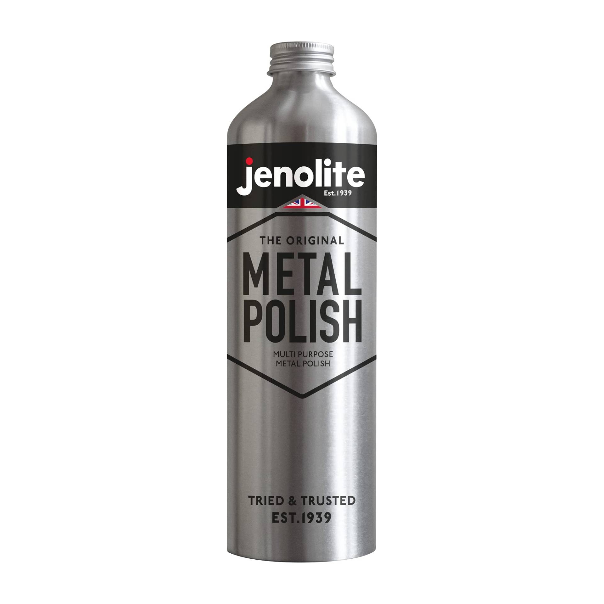 JENOLITE- Flüssige Metallpolitur. Mehrzweck Politur zur Reinigung von Messing, Kupfer, Chrom, Edelstahl und Zinn - Inhalt: 500ml von JENOLITE