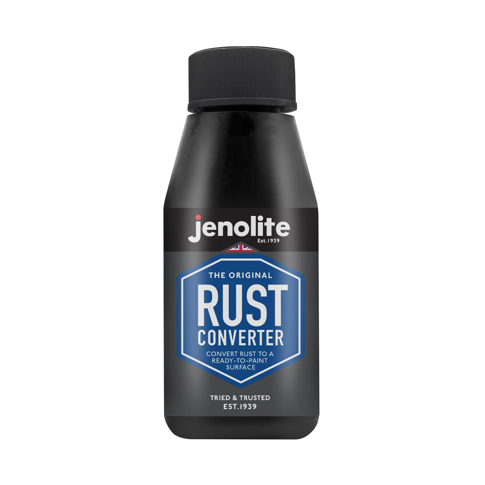 JENOLITE Rostumwandler mit Grundierung | 150ml | Leistungsstarker Rostumwandler für Autos und Fahrzeuge | Wasserbasierter Rostumwandler mit Grundierung, Schwarz | Rostumwandler Auto von JENOLITE