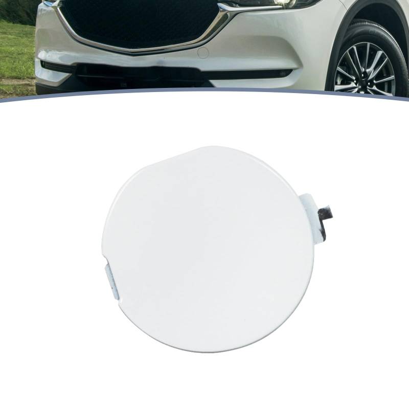 JESYMBX Abschlepphakenabdeckung für Mazda CX5 CX-5 KF II 2017–2021 Augenkappe KB8A50EK1BB KB8A-50EK1, Weiß, 1 Stück von JESYMBX