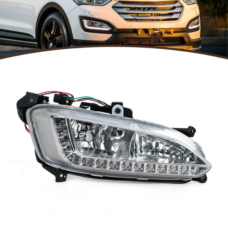 JESYMBX Für Hyundai Santa Fe IX45 2013 2014 2015 Nebelscheinwerfer Vorne Tagfahrlicht Scheinwerfer Montage Rechts von JESYMBX