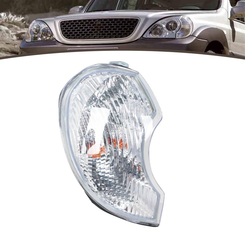 JESYMBX Für Hyundai Terracan 2001–2006 Front-Eck-Blinker, breites Licht, Blinker, Scheinwerfer mit Leuchtmittel, rechts, Beifahrerseite von JESYMBX