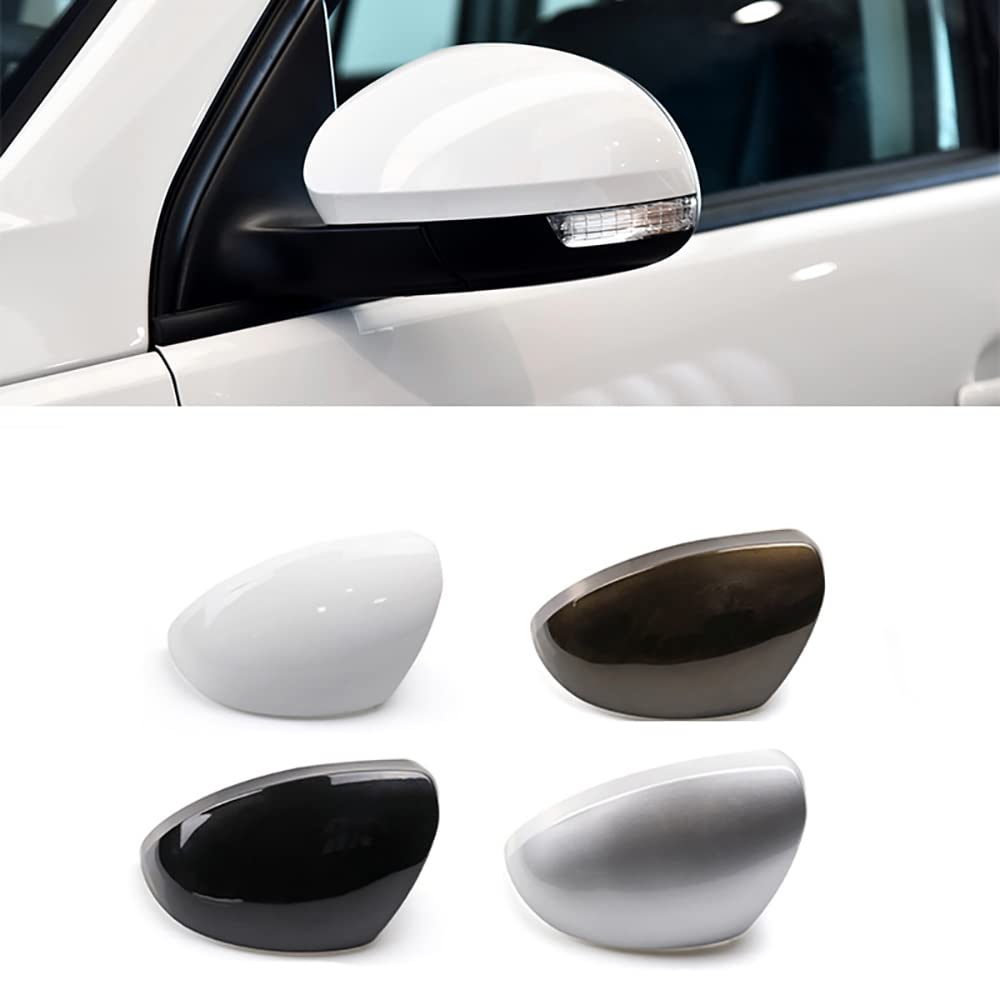 JESYMBX Für VW Tiguan 2009-2017 Sharan 2012-2019 Auto Flügeltür Seite Rückspiegel Kappe Shell House Cover Deckel Rechts Braun von JESYMBX