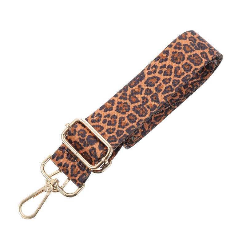 JEWEDECO Leopardenmuster Taschengurt Für Schultertaschen DIY Schultergurt Verstellbar Mit Haken Breiter Ersatzriemen Für Handtaschen Und Koffer Stilvoll Und Funktional von JEWEDECO