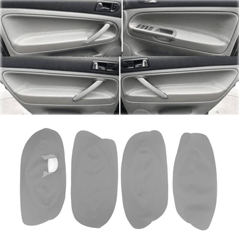 JEZOE Weiches Leder Auto Türverkleidung Armlehne Abdeckung Aufkleber Trim, passend für VW Passat B5 1998 1999 2000 2001 2002 2003 2004 2005 2006 von JEZOE