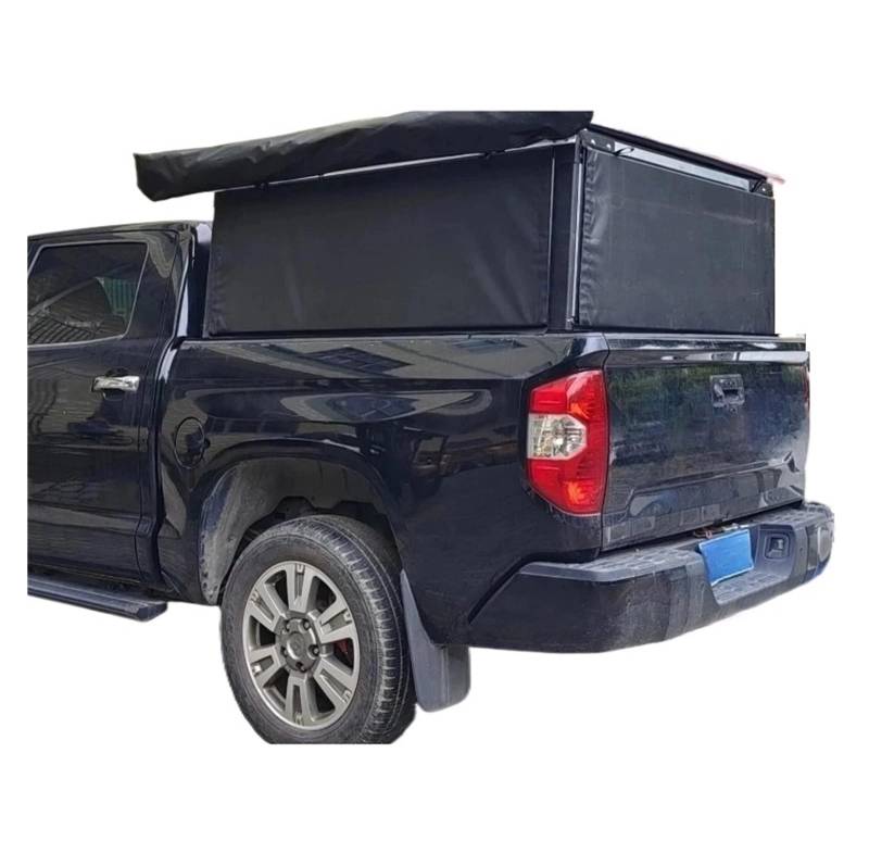 4x4 Offroad Pickup Canopy Topper LKW-Ladeflächen-Tonneau-Abdeckung, wasserdicht, weich, leicht, faltbar, aufklappbar, kompatibel mit Toyota Tundra von JFAQIPEI