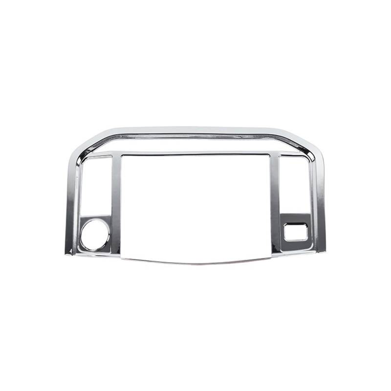 ABS Auto Center Konsole Navigation Panel Dekoration Trim Abdeckung Aufkleber Kompatibel for F150 2021 2022 Innen Auto Styling(Chrome) von JFAQIPEI