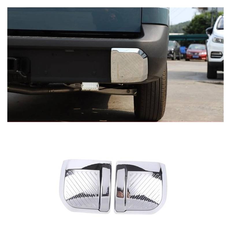 ABS Auto Vorne Stoßstange Hinten Streifen Lip Spoiler Scratch Protector Zierleisten Abdeckung Aufkleber Kompatibel for Maverick 2022 Auto zubehör(Style B Silver) von JFAQIPEI