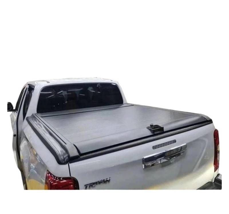 Ausziehbare Pickup-Tonneau-Abdeckung aus Aluminium, LKW-Ladeflächen-Rollendeckel, Persenning-Abdeckung, kompatibel mit Triton/L200 von JFAQIPEI