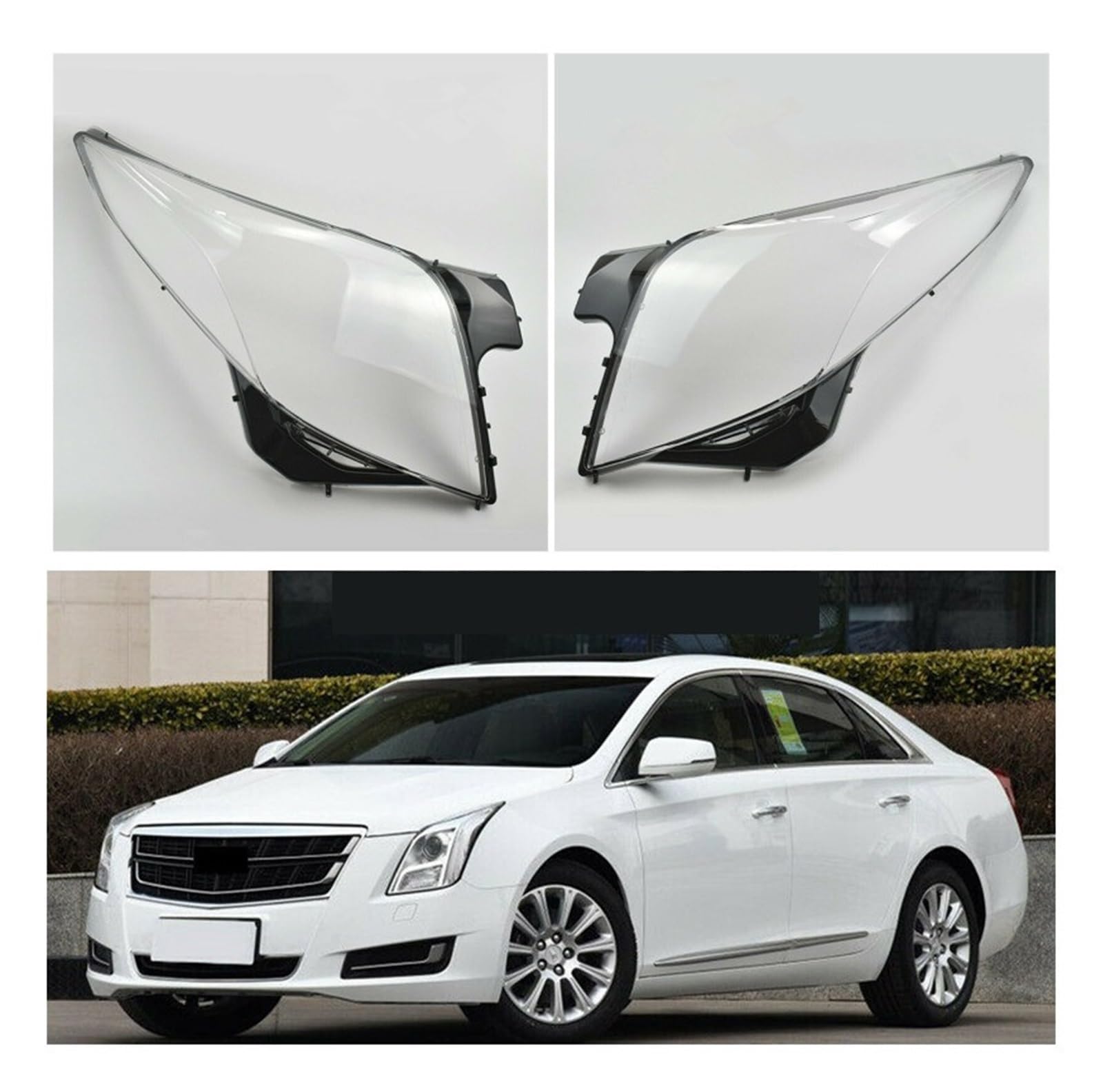 Auto-Frontscheinwerfer, automatische Linse, kompatibel mit Cadillac XTS 2013–2017, Scheinwerfer, klare Schale, Lampenschirm, Ersatzzubehör, Lampenabdeckung(Original qualit pair) von JFAQIPEI