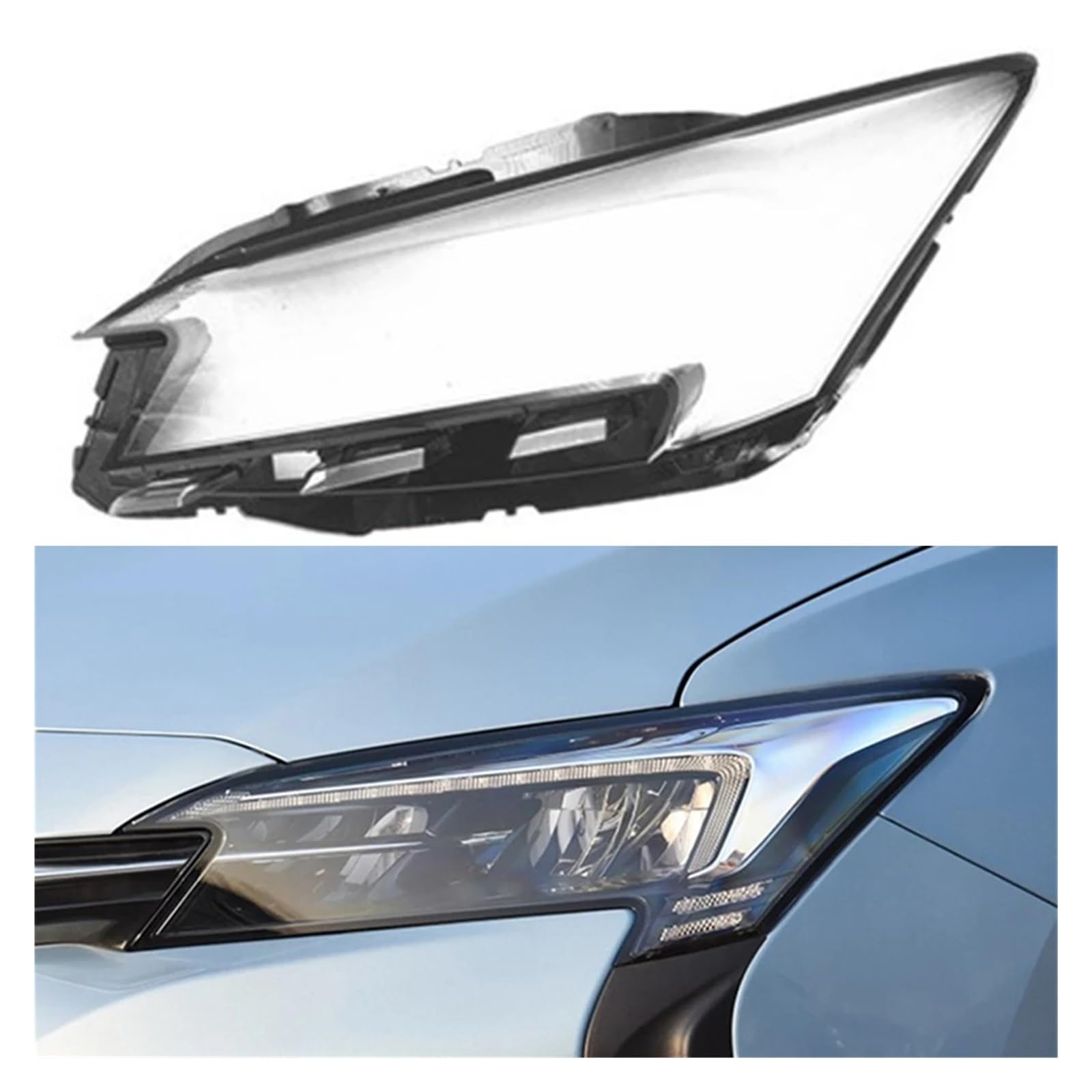 Auto Frontscheinwerfer Abdeckung Scheinwerfer Lampenschirm Lampcover Kopf Licht Lampe Kappen Glas Objektiv Shell Fall Kompatibel for Buick Velite 6 2019 2020(Left) von JFAQIPEI