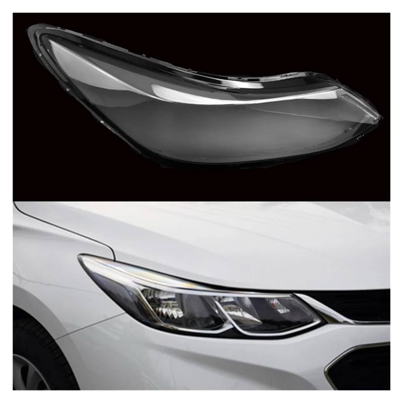 Auto-Schutzgehäuse, transparent, Scheinwerfergehäuse, Objektiv, transparente Abdeckung, Lampenschirm, Lampenkappen, kompatibel mit Chevrolet Cruze 2017 2018 2019(Right) von JFAQIPEI