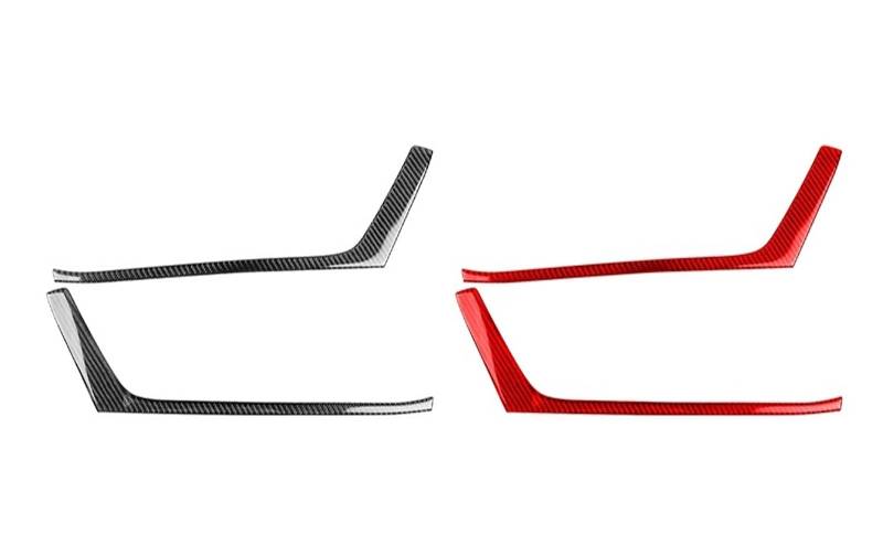 Autotüren Pusher Panel Zierstreifen Real Carbon Fiber Aufkleber Abdeckung Trim kompatibel for Kia Stinger 2019–2023 Auto-Innenzubehör(Red) von JFAQIPEI