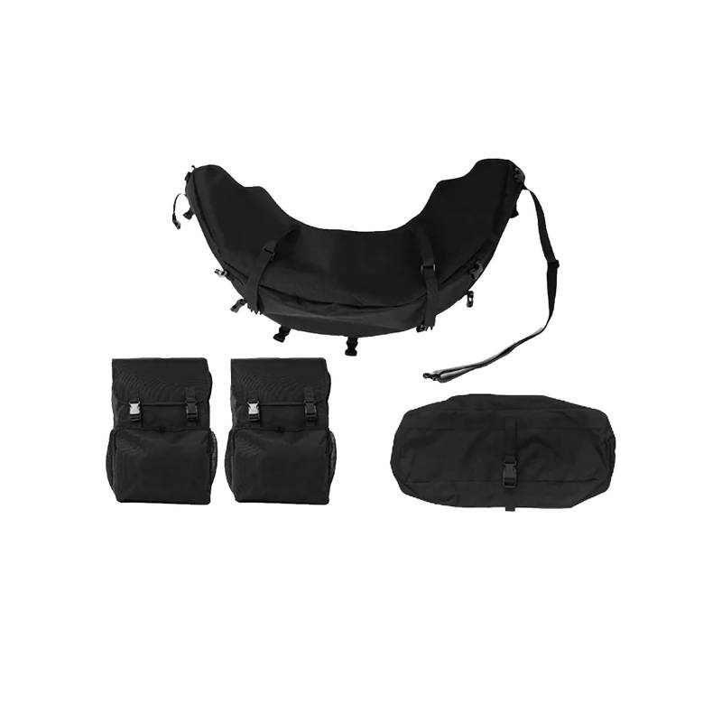 Fair Satteltasche kompatibel for Jeep Wrangler 2007–2018 JK JKU JL Auto-Hinterrad-Aufbewahrungstasche for Ersatzreifen, Werkzeugset, Fracht-Organizer, Taschen, Zubehör von JFAQIPEI