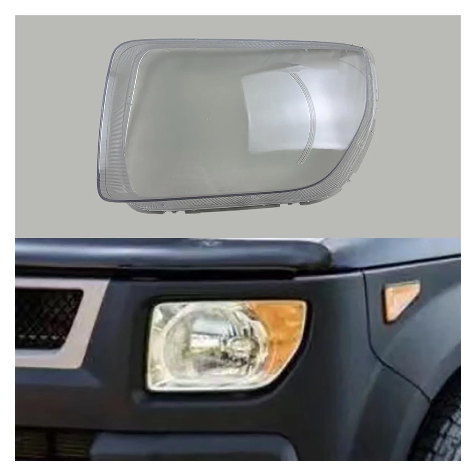 Frontscheinwerfer Transparente Abdeckung Lampenschirm Lampe Shell Masken Scheinwerfer Schatten Objektiv Kompatibel for Honda Element 2002 2003 2004(Left) von JFAQIPEI