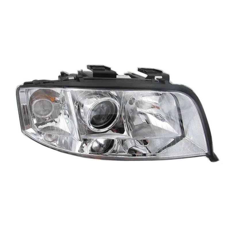 Halogen-Scheinwerfer-Baugruppe kompatibel for Audi A6 C5 2003 2004 2005 Scheinwerfer-Baugruppe mit Motor 9-polig(1PCS left side) von JFAQIPEI