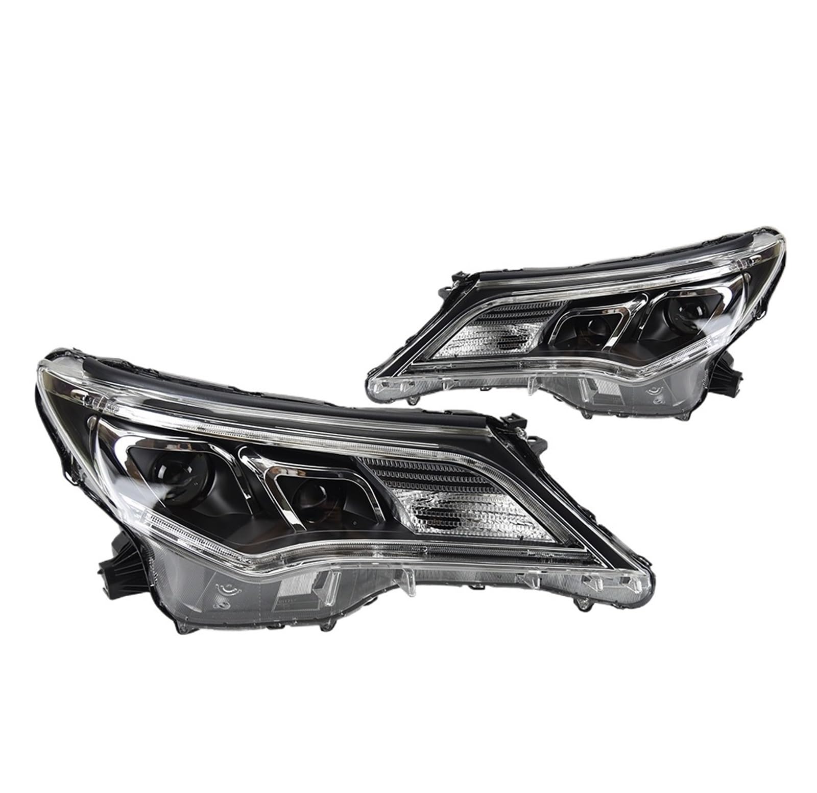 JFAQIPEI Auto-Styling-Scheinwerfer Kompatibel for Toyota RAV4-Scheinwerfer 2014-2017 RAV 4 Halogen-Scheinwerfer DRL Hid Bi Xenon-Automobilzubehör(Headlight Xenon) von JFAQIPEI