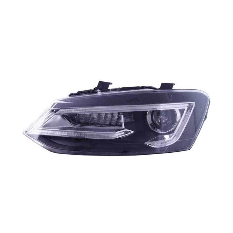 JFAQIPEI Autolichter Kompatibel for VW POLO Scheinwerfer 2011-2018 Git Kopf Lampe DRL Projektor Objektiv Automotive Zubehör von JFAQIPEI