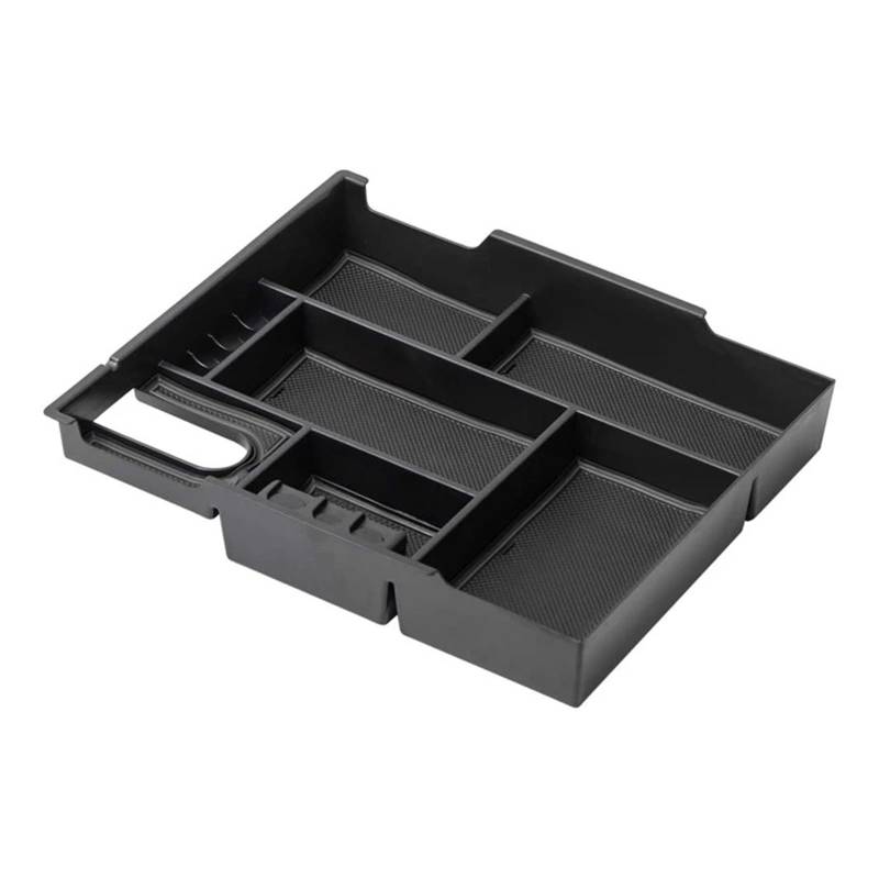 JFAQIPEI Car Center Console Organizer Tray Kompatibel for Toyota Tundra 2014 2015 2016 2017 2018 2019 2020 2021. Verstauen und Aufräumen(Black1) von JFAQIPEI