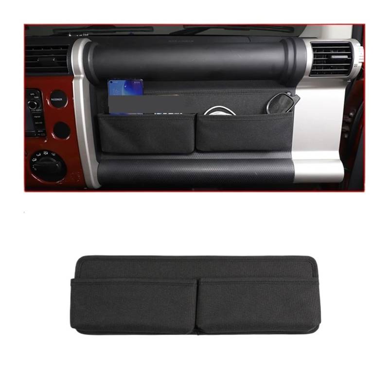 JFAQIPEI Kompatibel for Toyota FJ Cruiser 2007–2021, Kofferraum-Seiten-Aufbewahrungsbox, Netztasche, vordere Co-Pilot-Aufbewahrungstasche, Innenaufbewahrungszubehör(Style 1) von JFAQIPEI