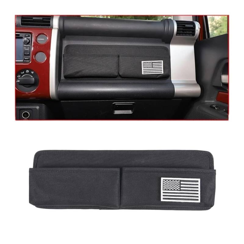 JFAQIPEI Kompatibel for Toyota FJ Cruiser 2007–2021, Kofferraum-Seiten-Aufbewahrungsbox, Netztasche, vordere Co-Pilot-Aufbewahrungstasche, Innenaufbewahrungszubehör(Style 3) von JFAQIPEI