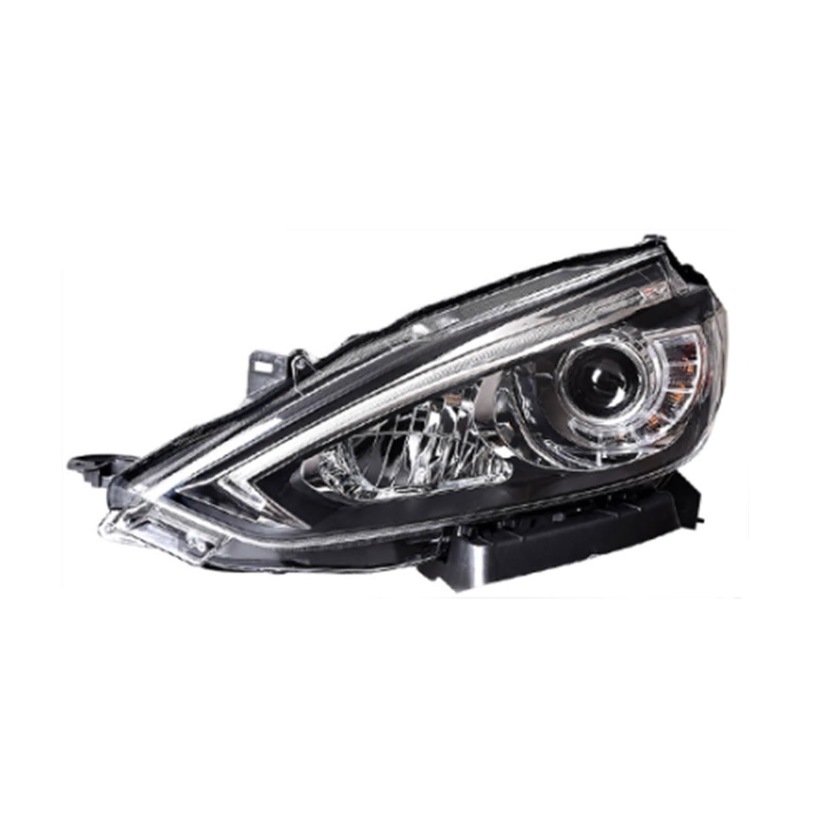 JFAQIPEI Scheinwerfer kompatibel for Nissan Sylphy 2015–2017 Foco-Halogenscheinwerfer, DRL-Linsen for Scheinwerfer, Blinker, LED-Angel-Eye-Projektorlinse(Xenon) von JFAQIPEI