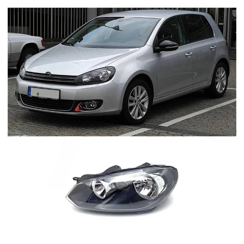 JFAQIPEI Scheinwerferbaugruppe Kompatibel for VW Golf 6 Mk6 5K Variante Cabriolet 2010~2014 Lichter Karte Halogen Ecklampe Halogenscheinwerfer Zubehör(Left light) von JFAQIPEI