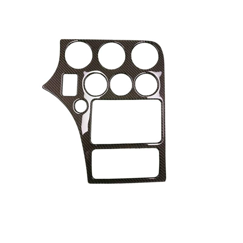 Kompatibel for Alfa Romeo 159 2005–2023, Kohlefaser-Zentral-CD-Radio-Luftauslass-Panel, dekorative Abdeckung, Auto-Innendekorationsaufkleber(Black LHD) von JFAQIPEI