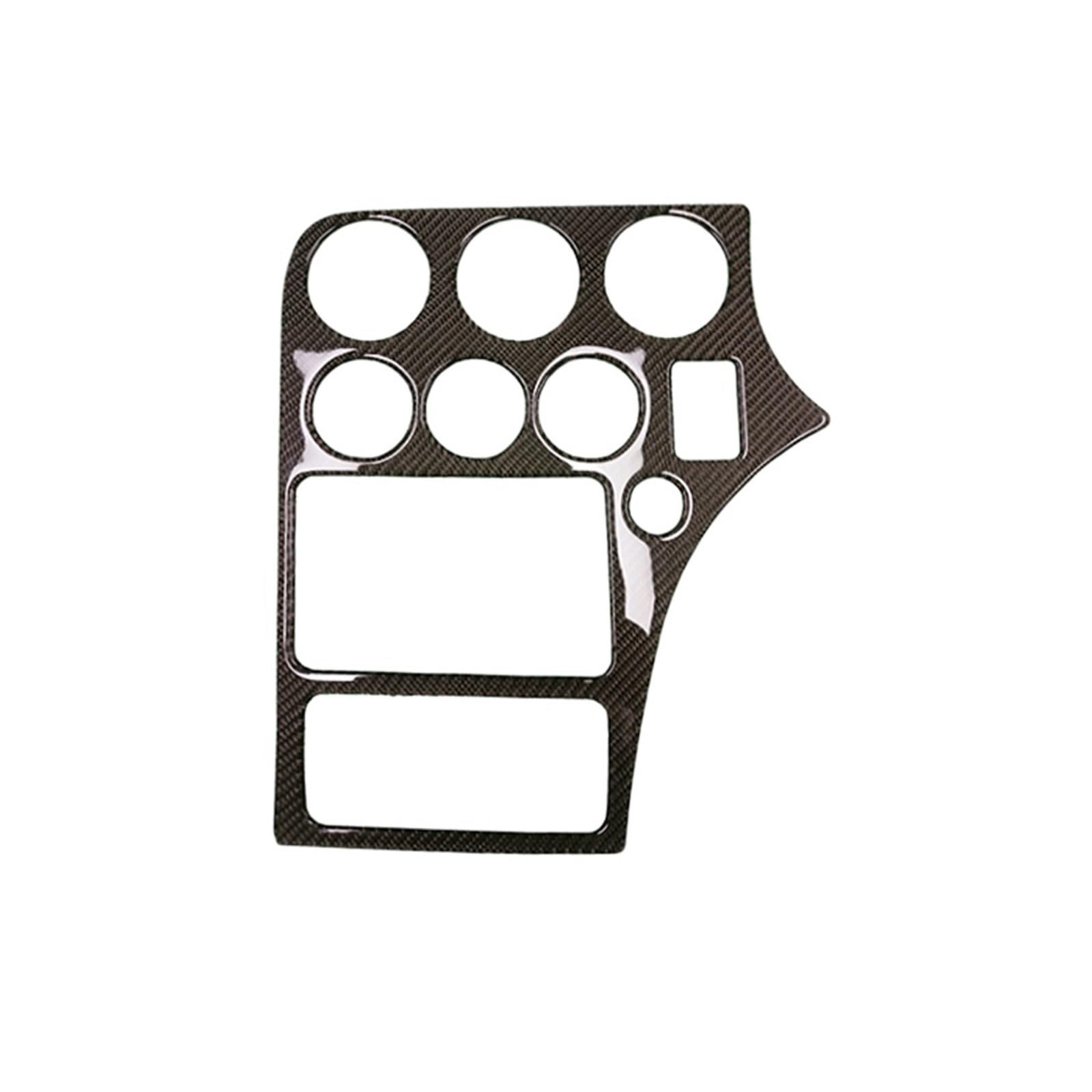 Kompatibel for Alfa Romeo 159 2005–2023, Kohlefaser-Zentral-CD-Radio-Luftauslass-Panel, dekorative Abdeckung, Auto-Innendekorationsaufkleber(Black RHD) von JFAQIPEI