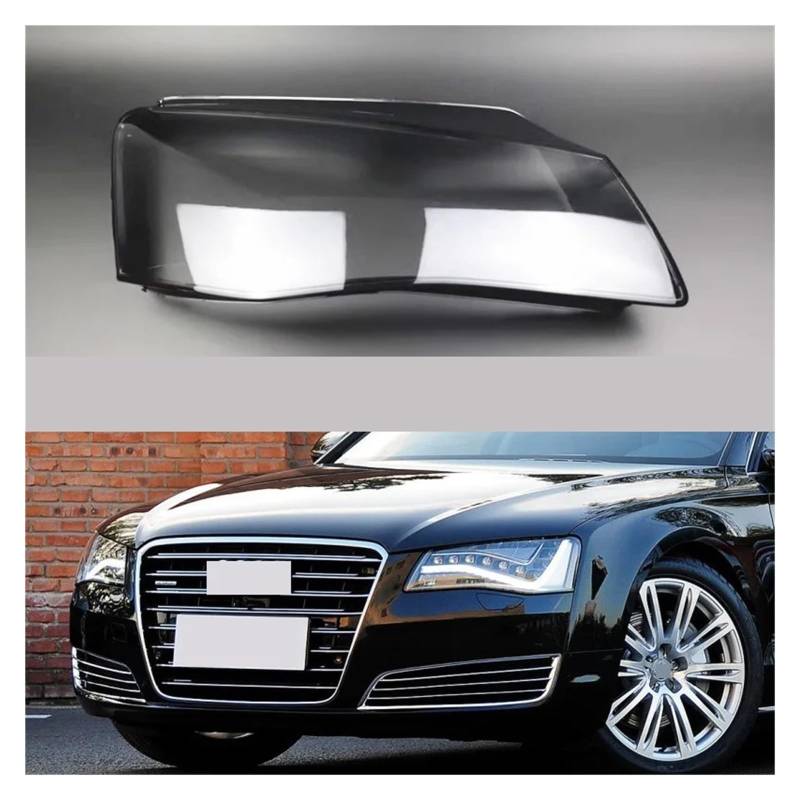 Kompatibel for Audi A8 D4 2011 2012 2013 Scheinwerferschale Scheinwerferabdeckung Transparente Linse Lampenschirm Glas Lampenschale Original Lichtschirm(Left right) von JFAQIPEI