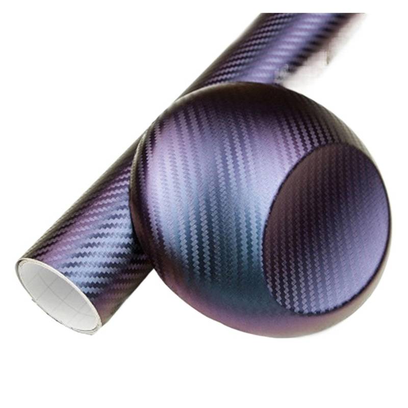 Kompatibel for BMW 3er-Serie F30 F31 F32, Innen-Zentralsteuerung, Türgriff, 5D-Carbonfaser-Aufkleber, Aufkleber, Auto-Styling-Zubehör(Blue Variable Purple) von JFAQIPEI