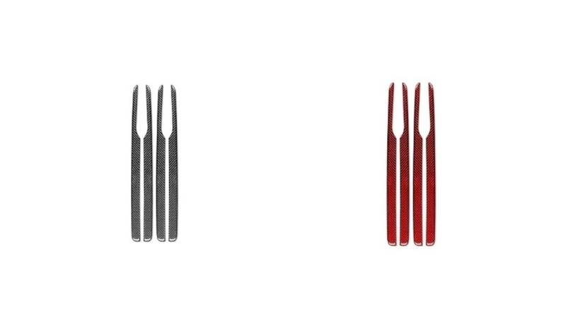 Kompatibel for Dodge Ram 1500 2009-2015 Auto Zubehör Carbon Faser Tür Trim Aufkleber Änderung Dekoration LHD(RED LHD) von JFAQIPEI