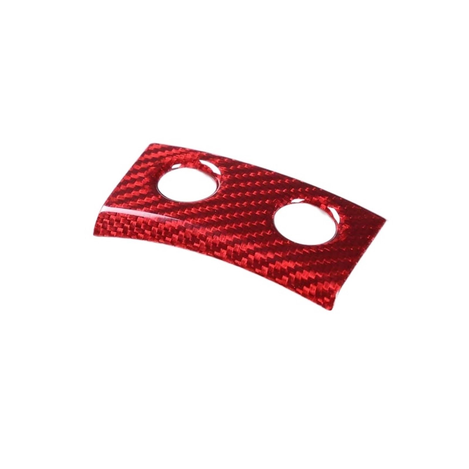 Kompatibel for Ferrari 458 2011–2016, echte Kohlefaser, Auto-Heckklappe, Schalter, Knopf, Box, dekorativer Aufkleber, Auto-Innenzubehör(Red Carbon Fiber) von JFAQIPEI