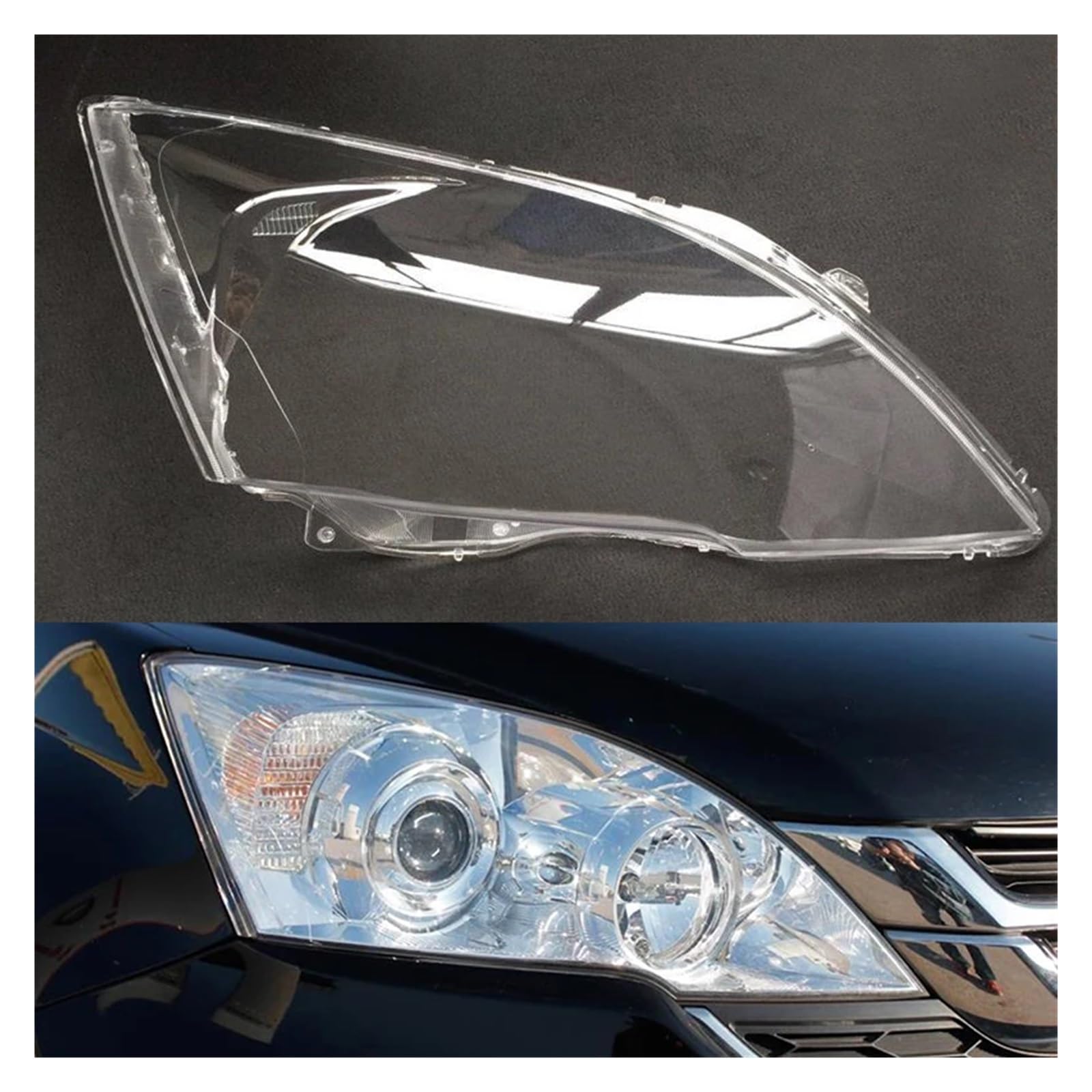 Kompatibel for Honda CRV 2007~2011 Scheinwerfer Abdeckung Auto Scheinwerfer Objektiv Glas Ersatz Front Lampenschirm Abdeckung Auto Shell(1 Pcs Right Side) von JFAQIPEI