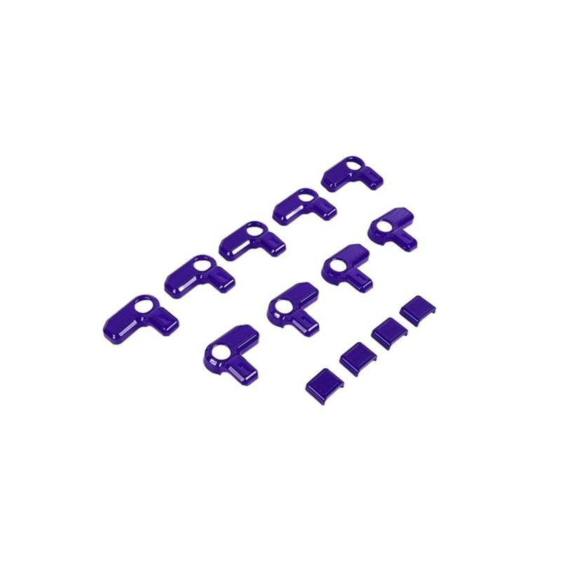 Kompatibel for JeCar ABS Auto Top Abbruch Schalter Dach Griff Dekoration Abdeckung Aufkleber Kompatibel for Bronco 2021 up 4-türige Innen Zubehör(Purple) von JFAQIPEI