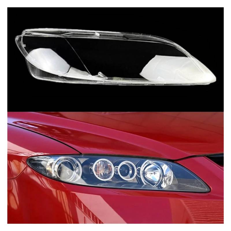 Kompatibel for Mazda 6 M6 2003~2015 Auto Front Scheinwerfer Glas Scheinwerfer Transparent Lampenschirm Auto Licht Lampe Shell Scheinwerfer Abdeckung Objektiv(Right) von JFAQIPEI