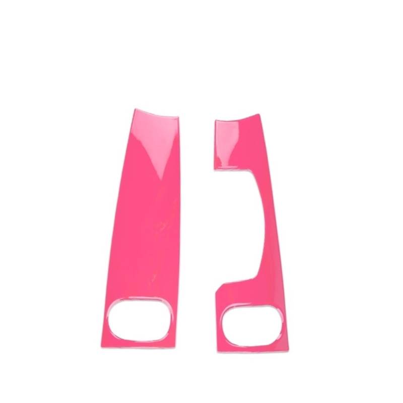 Kompatibel for Mini Cooper F55 F56 2022, Auto-Armaturenbrett-Abdeckung, Aufkleber, Innengehäuse, Mittelkonsole, Verkleidung, Auto-Autoteile-Zubehör(Pink) von JFAQIPEI