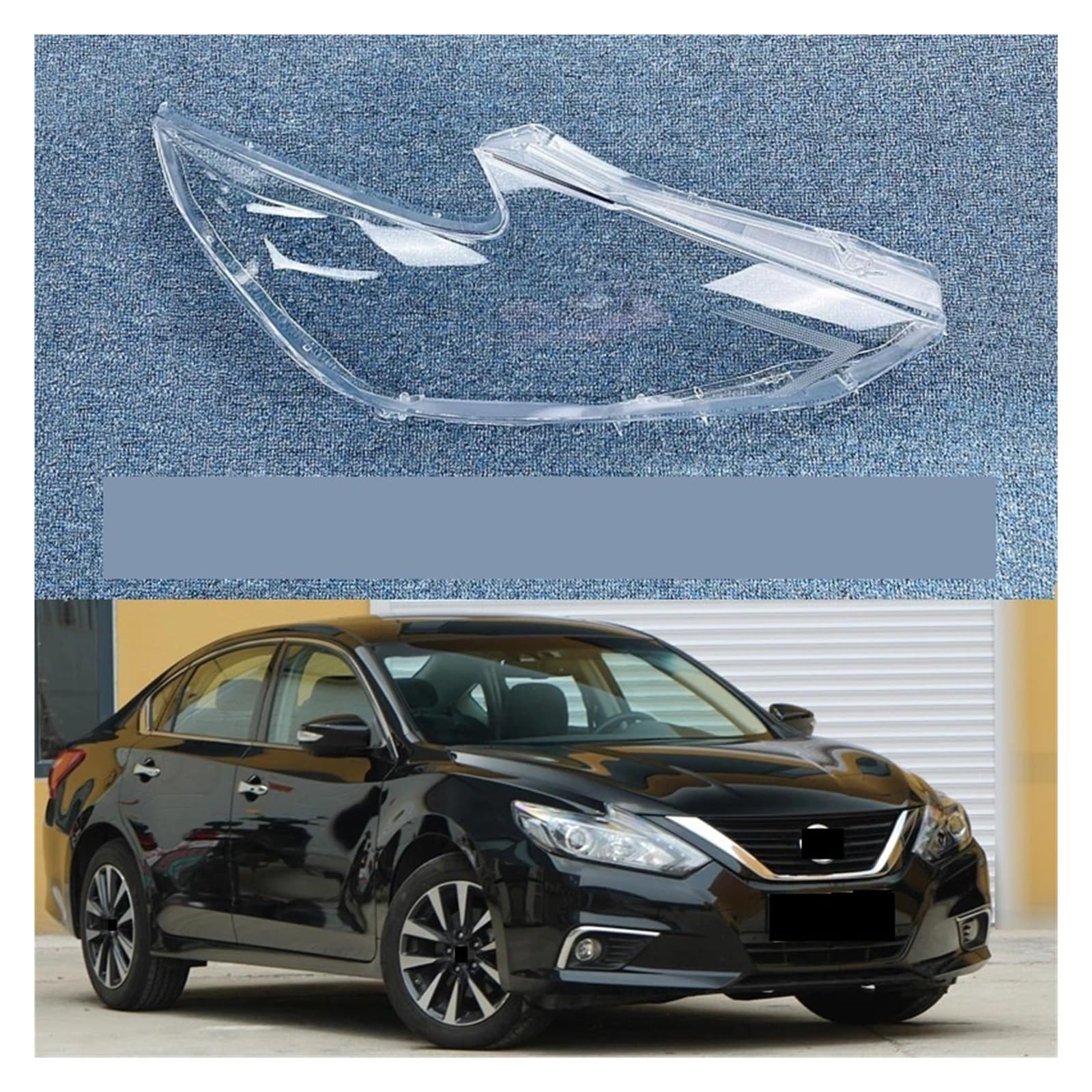 Kompatibel for Nissan Teana Altima 2016 2017 2018 Scheinwerfer-Objektivabdeckung, Scheinwerferschale, transparenter Lampenschirm, Ersatzglas-Lampenschirm(Right) von JFAQIPEI