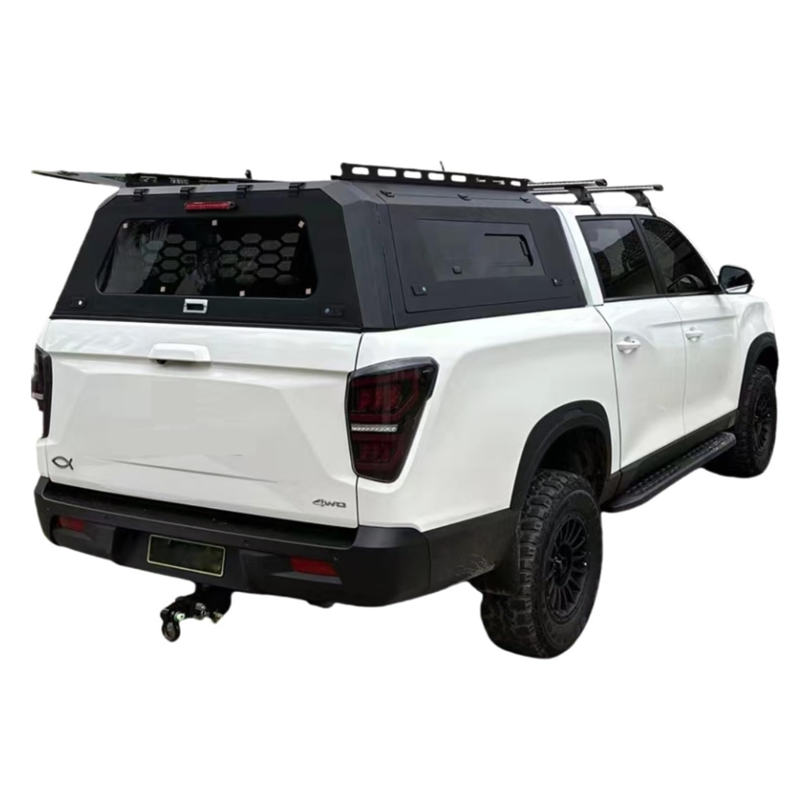 Kompatibel for SsangYong LKW-Überdachung, Wohnmobil-LKW-Ladefläche mit Fenstern, 4x4-Pickup-LKW-Überdachung, Hardtop von JFAQIPEI