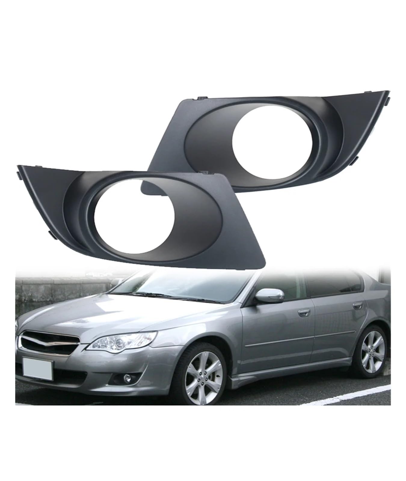 Kompatibel for Subaru Legacy Sedan 2007 2008 2009 Auto-Nebelscheinwerfer-Stoßstange Nebelscheinwerfer-Rahmenabdeckung Nebelscheinwerfer-Trimm-Lünettenabdeckung 57731AG660(Left right) von JFAQIPEI