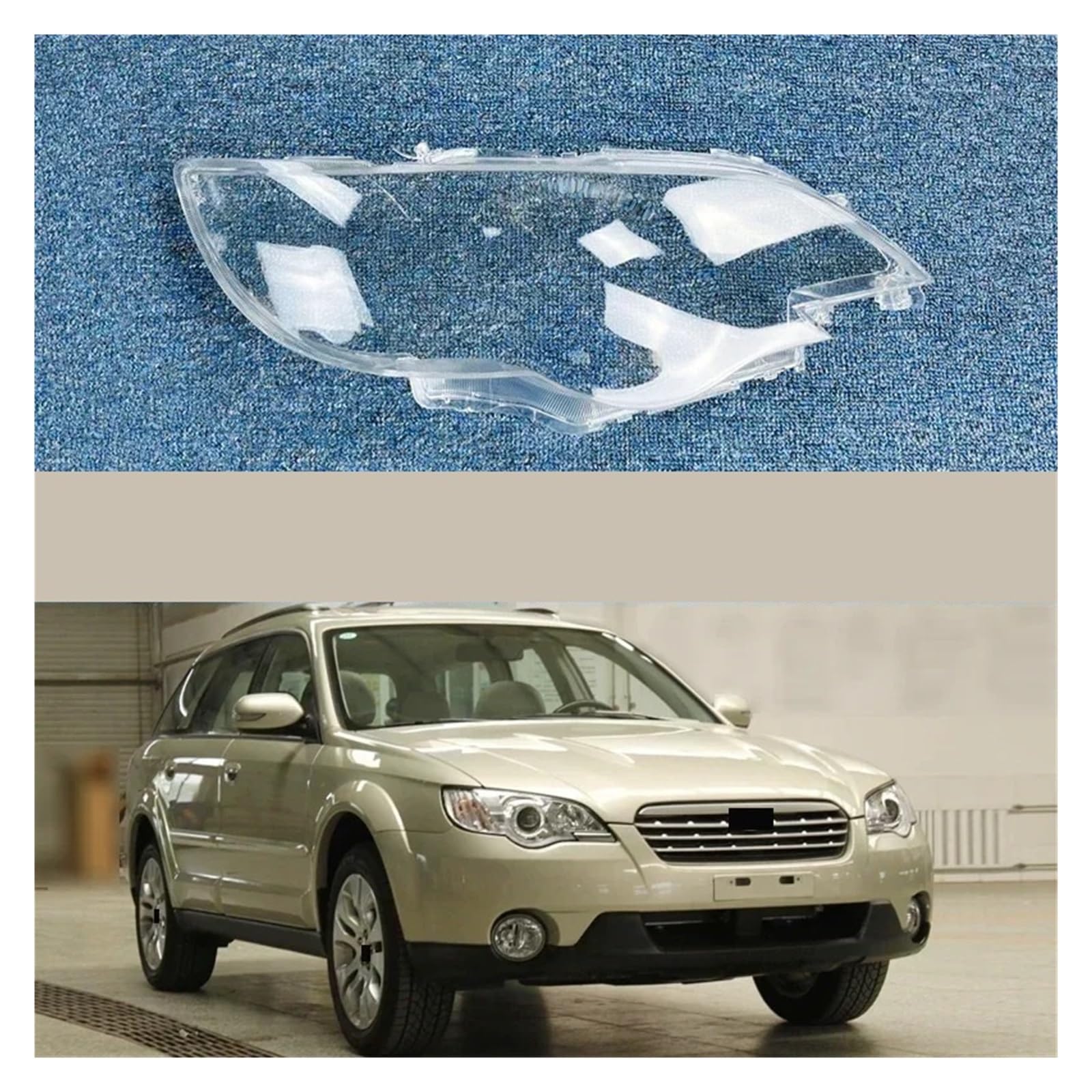 Kompatibel for Subaru Outback 2006 2007 2008 2009 Scheinwerfer Licht Fall Transparent Lampenschirm Lampe Shell Scheinwerfer Objektiv Glas Abdeckung(Left) von JFAQIPEI